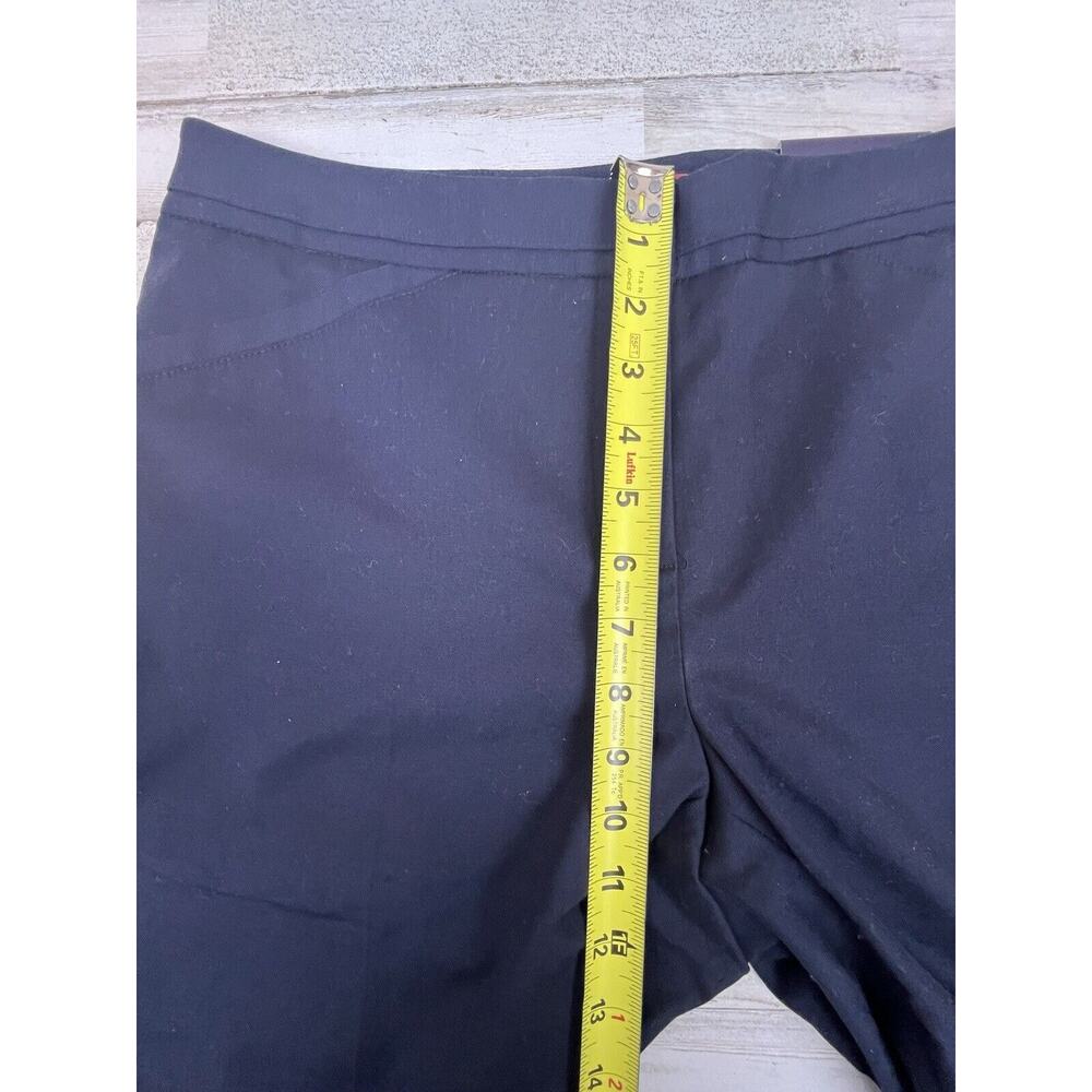 Rafaella Classic Fit Tapered Leg Womens Navy Blue Dress Pants Size 10 Petite NWT - Picture 7 of 8